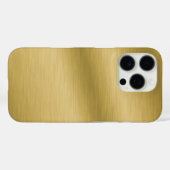 Elegant Brushed Gold Case-Mate iPhone Case (Achterkant (horizontaal))
