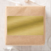 Elegant Brushed Gold Etiket (Insitu)