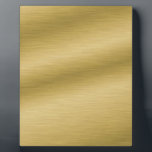 Elegant Brushed Gold Fotoplaat<br><div class="desc">Eenvoudig,  klassiek en elegant. Dit digitale kunstwerk show een realistisch beeld van geborsteld goud. Gebruik het zoals is of als uitgangspunt voor uw eigen douaneverwezenlijking.</div>