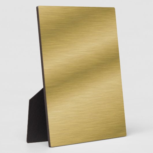 Elegant Brushed Gold Fotoplaat (Zijkant)