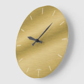 Elegant Brushed Gold Look Clock Grote Klok (Hoek)