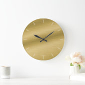Elegant Brushed Gold Look Clock Grote Klok (Huis)