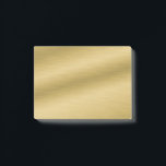 Elegant Brushed Gold Post-it® Notes<br><div class="desc">Eenvoudig,  klassiek en elegant. Dit digitale kunstwerk show een realistisch beeld van geborsteld goud.  Gebruik het zoals is of als uitgangspunt voor uw eigen douaneverwezenlijking.</div>