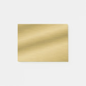 Elegant Brushed Gold Post-it® Notes (Voorkant)