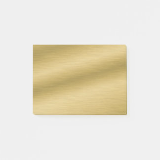 Elegant Brushed Gold Post-it® Notes