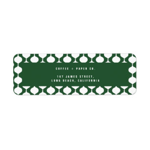 Elegant  bubbels retro kerst etiket