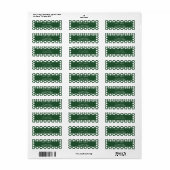 Elegant bubbels retro kerst etiket (Full Sheet)