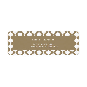 Elegant bubbels retro kerst etiket