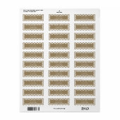 Elegant  bubbels retro kerst etiket (Full Sheet)