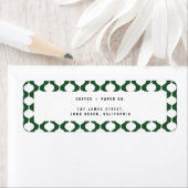 Elegant  bubbels retro kerst etiket (Insitu)