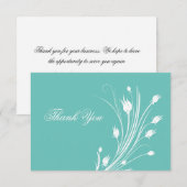 Elegant Budget Bedrijf Aangepast Dank u Kaarten (Voorkant / Achterkant)