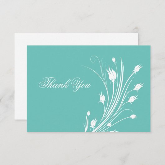 Elegant Budget Bedrijf Aangepast Dank u Kaarten (Voorkant / Achterkant)