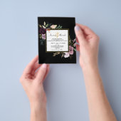 ELEGANT BUDGET bruiloft-uitnodigingsbrochure Flyer (Hand)