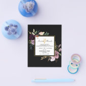 ELEGANT BUDGET bruiloft-uitnodigingsbrochure Flyer (Enkel)