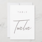 Elegant Budget Calligraphy Wedding Table Number (Achterkant)