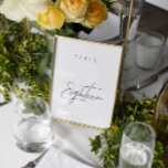 Elegant Budget Calligraphy Wedding Table Number<br><div class="desc">Het ontwerp is voorzien van een handgeschreven lettertype en een modern, minimalistisch ontwerp. Ontworpen om te coördineren met het Collectie "ESSENTIALS" Wedding Invitation. Klik op "Personaliseren" als je details wilt wijzigen. Uitzicht de link collectie op deze pagina om alle overeenkomende objecten in dit prachtige ontwerp te bekijken of zie hier...</div>