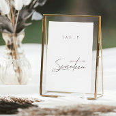 Elegant Budget Calligraphy Wedding Table Number