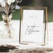 Elegant Budget Calligraphy Wedding Table Number