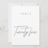Elegant Budget Calligraphy Wedding Table Number (Achterkant)