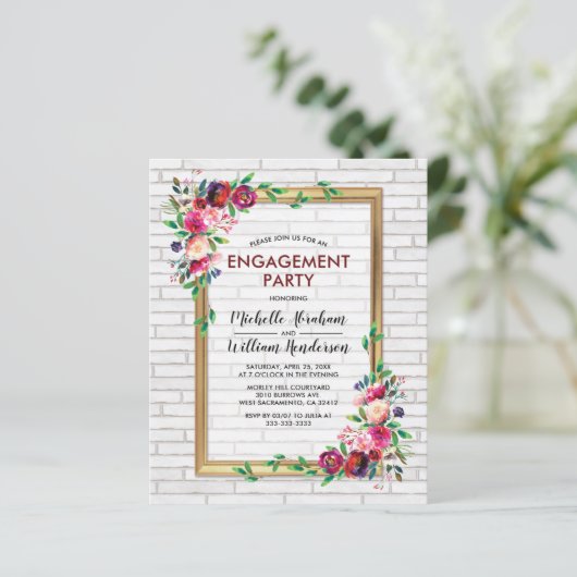 Elegant Budget Florence Engagement Party (Staand voorkant)