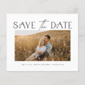 Elegant Budget Foto Weddenschap Save the Date (Voorkant)