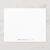 Elegant budget roze meisje baby shower uitnodiging (Achterkant)