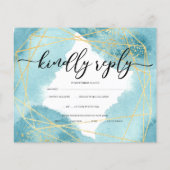 Elegant/Budget/RSVP-kaart. Flyer (Achterkant)