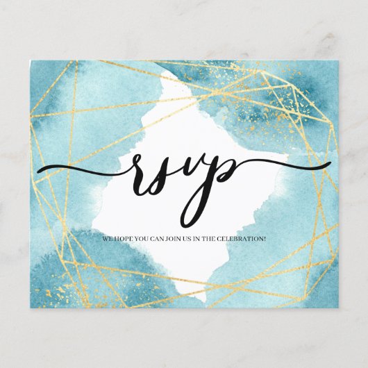 Elegant/Budget/RSVP-kaart. Flyer (Voorkant)