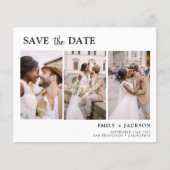 Elegant Budget Save the Date 4 Foto Flyer (Voorkant)