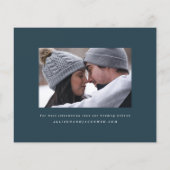 Elegant Budget Schrift Foto Save The Date (Achterkant)