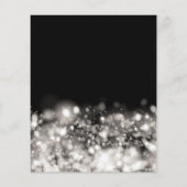 Elegant Budget Silver Sparkle Sweet 16 Invite Flyer (Achterkant)