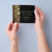 Elegant Budget Uitnodiging tot trouwceremonie. vli Flyer (Hand)