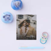 Elegant Budget Weddenschap Save the Date QR Code P Flyer (Enkel)