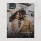 Elegant Budget Weddenschap Save the Date QR Code P Flyer (Voorkant)