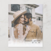 Elegant Budget Weddenschap Save the Date QR Code P Flyer (Voorkant)