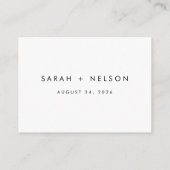 Elegant Budget Wedding Rsvp Website QR Code Informatiekaartje (Achterkant)