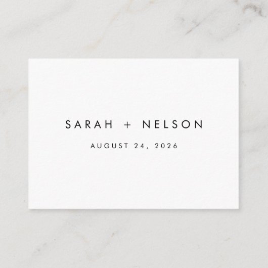 Elegant Budget Wedding Rsvp Website QR Code Informatiekaartje (Achterkant)