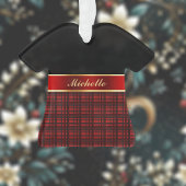 Elegant Buffalo Pset en rood lint Ornament