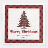 Elegant Buffalo Tree Napkin for Christmas Party Servet (Voorkant)