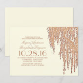 Elegant buitenfeest voor verlovingsfeest onder wil kaart (Voorkant / Achterkant)