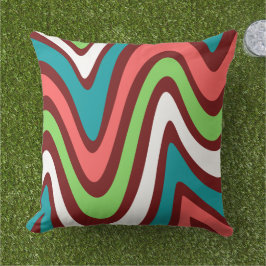 Elegant buitenkant groen roze bruin buitenkussen