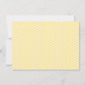 Elegant Bumble Bee Baby Shower Invitations Kaart (Achterkant)