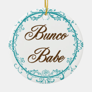 Elegant Bunco Babe-versiering Keramisch Ornament