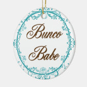 Elegant Bunco Babe-versiering Keramisch Ornament (Links)