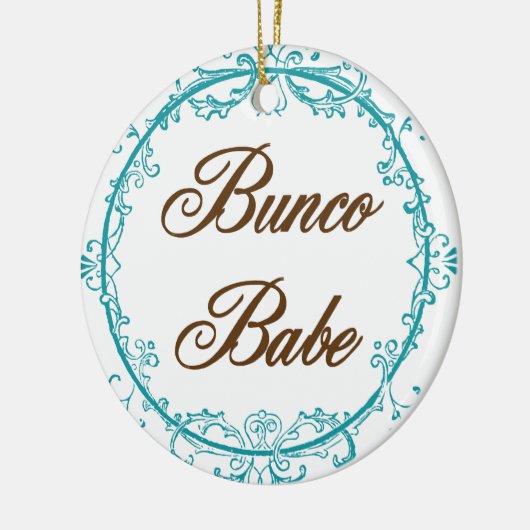 Elegant Bunco Babe-versiering Keramisch Ornament (Links)
