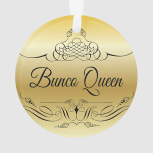 Elegant bunco Ornament met goudkleurige gradiënt