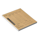 Elegant bunco score pad notitieblok (Schuin)