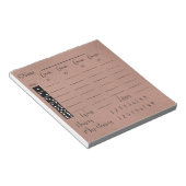 Elegant bunco score pad notitieblok (Schuin)
