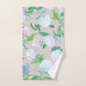Elegant Bunny Floral Krans Pasen ontwerp Bad Handdoek (Handdoek)