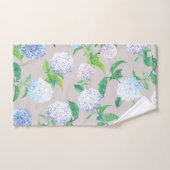 Elegant Bunny Floral Krans Pasen ontwerp Bad Handdoek (Handdoek)